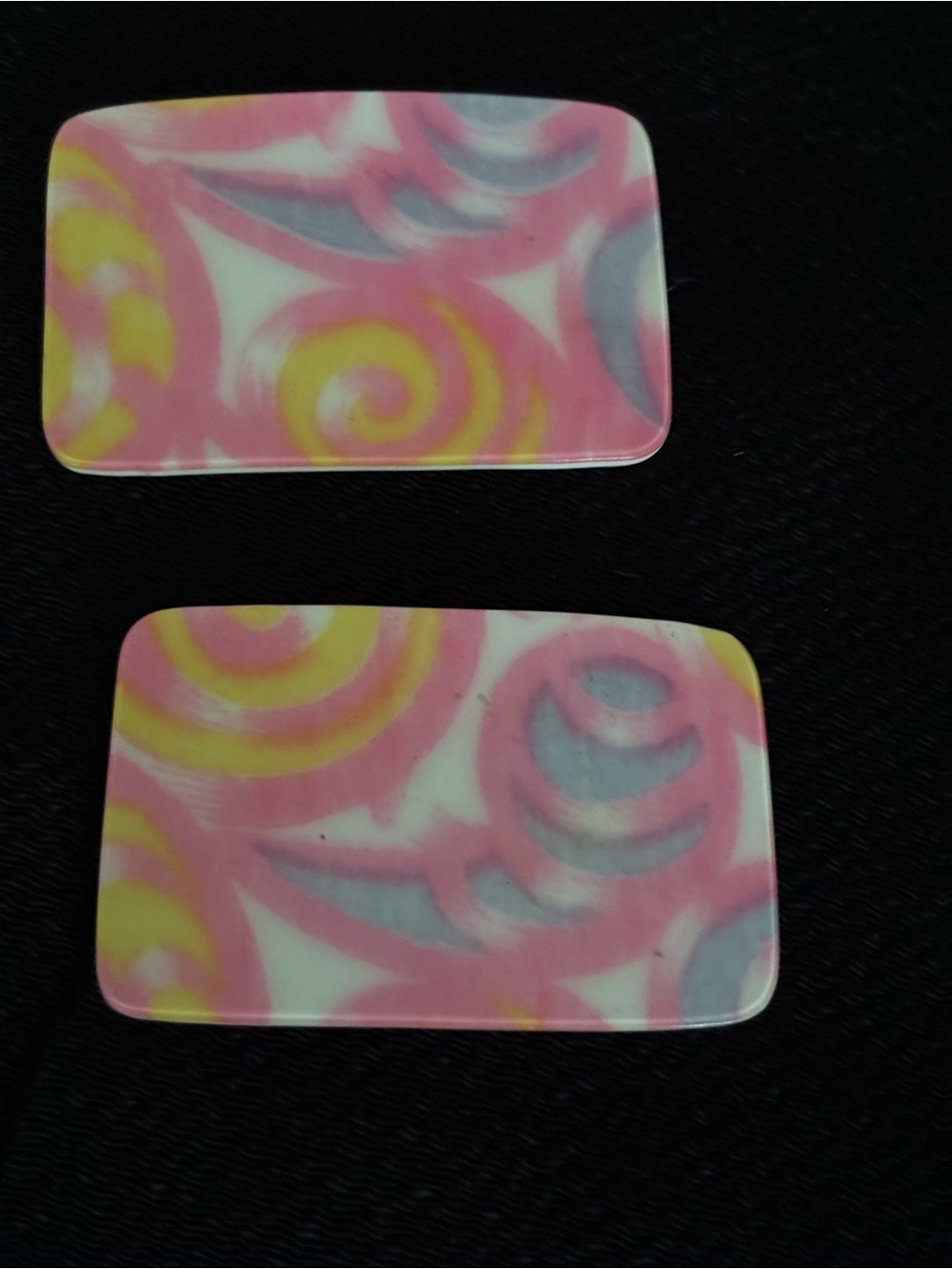 Vintage Pink Swirl Decorative Shoe Clips